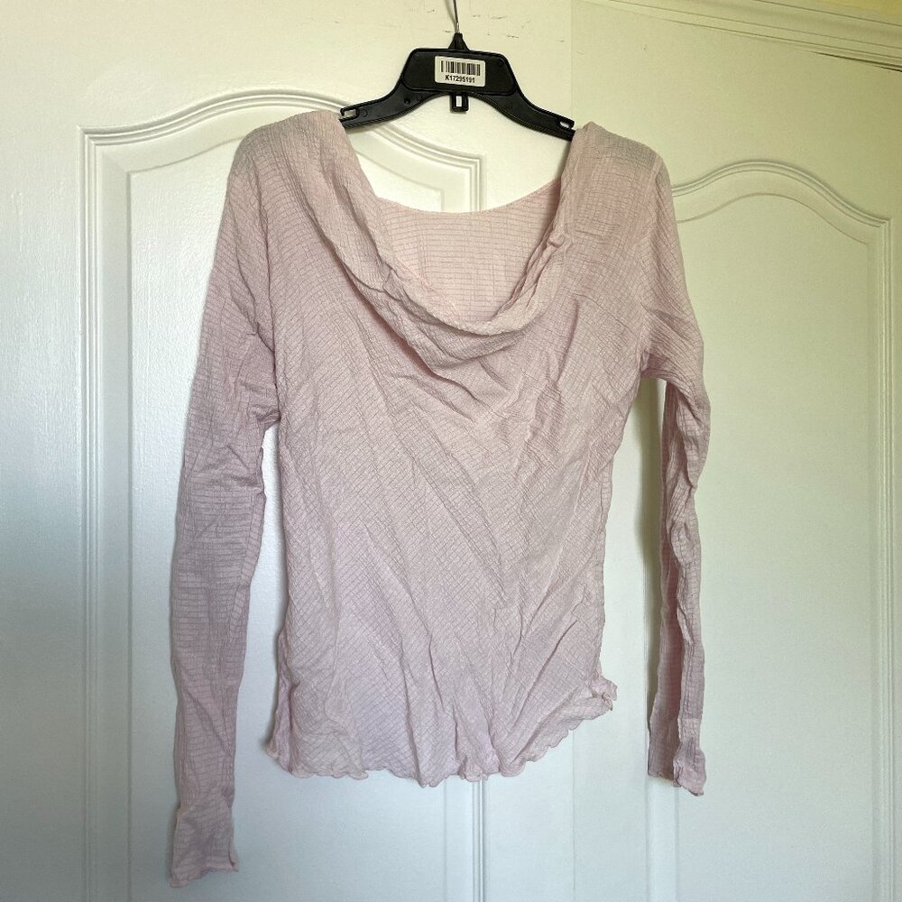 Free people Lilac Cowl Long Sleeve Top
